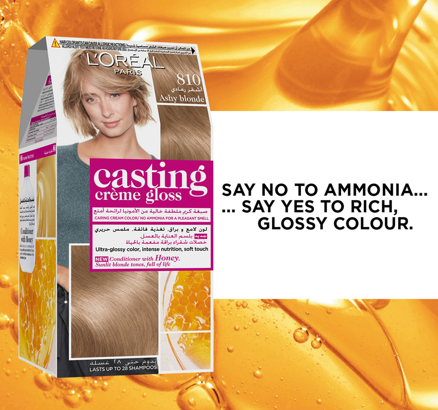 L'Oreal Paris Casting Creme Gloss 810 Ashy Blonde 810 1 pkt