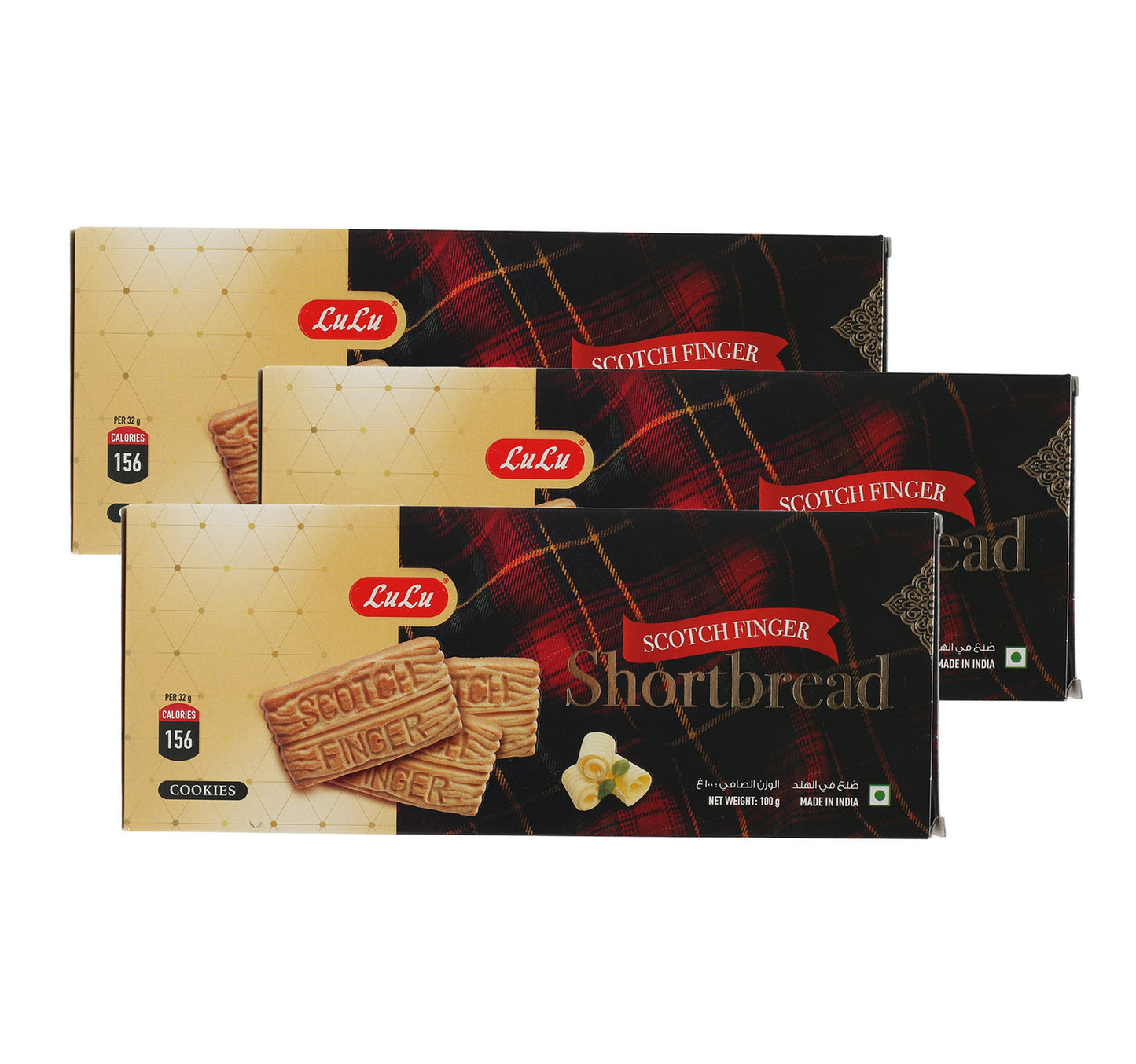 بسكويت لولو سكوتش فينجر القصير 3 × 100 غرام