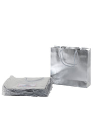 حقيبة هدايا بارتي فيوجن فضية 22 × 23 × 7