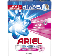 مسحوق غسيل أريال داوني فريش نصف أوتوماتيكي رقم 1 لإزالة البقع مع انتعاش يدوم 48 ساعة 2.25 كجم