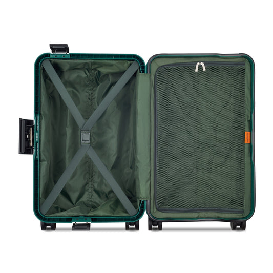 Delsey Securitech Stone 4 Double Wheels Hard Trolley, 55 cm, Green
