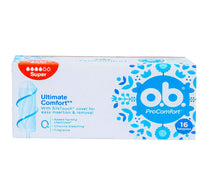 سدادات قطنية OB ProComfort Super Tampons 16 قطعة