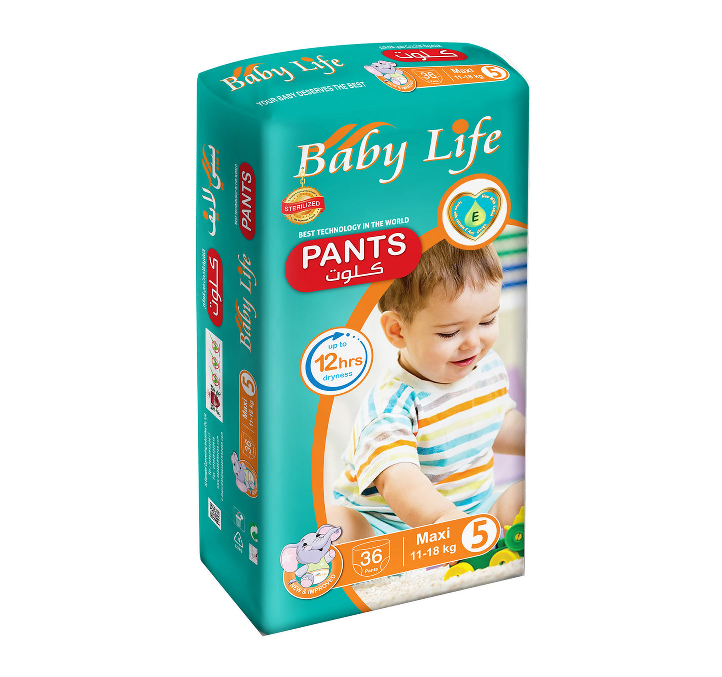 Baby Life Baby Diaper Pants Size 5 XL Maxi 11-18 kg 36 pcs