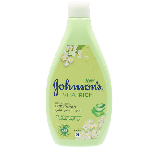 Johnson's Vita-Rich Revitalizing Body Wash With Aloe Vera & Vitamin E 400 ml