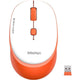 Meetion Wireless Mouse, White & Orange, WhiR-571