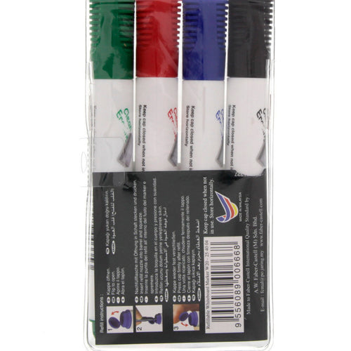 Faber-Castell Whiteboard Refillable Markers Wallet 4 Pieces
