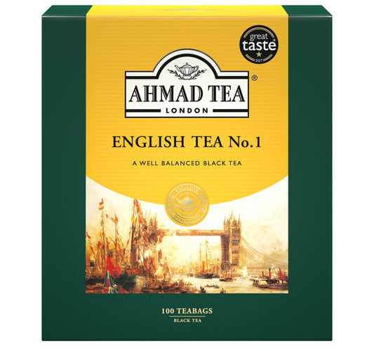 Ahmad Tea London English Tea No. 1 Value Pack 100 Teabags