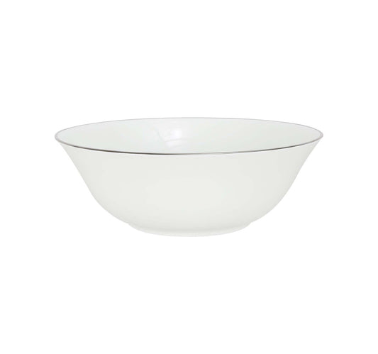 Pearl Noire Silver Rim Bowl, 240 mm, YF-240