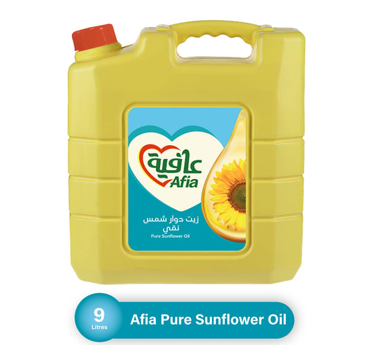 Afia Pure Sunflower Oil Enriched with Vitamins A D & Zinc 9 Litres