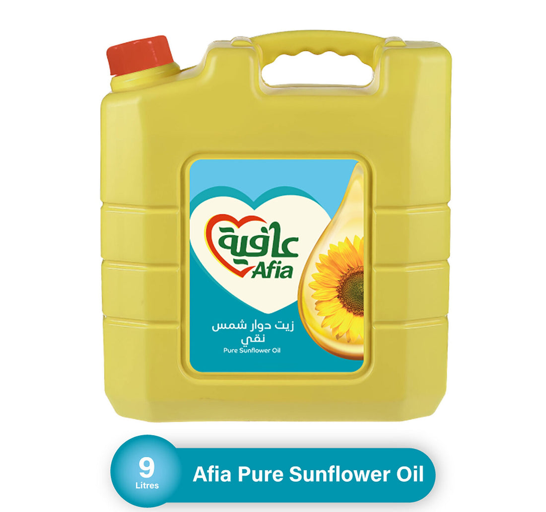 Afia Pure Sunflower Oil Enriched with Vitamins A D & Zinc 9 Litres