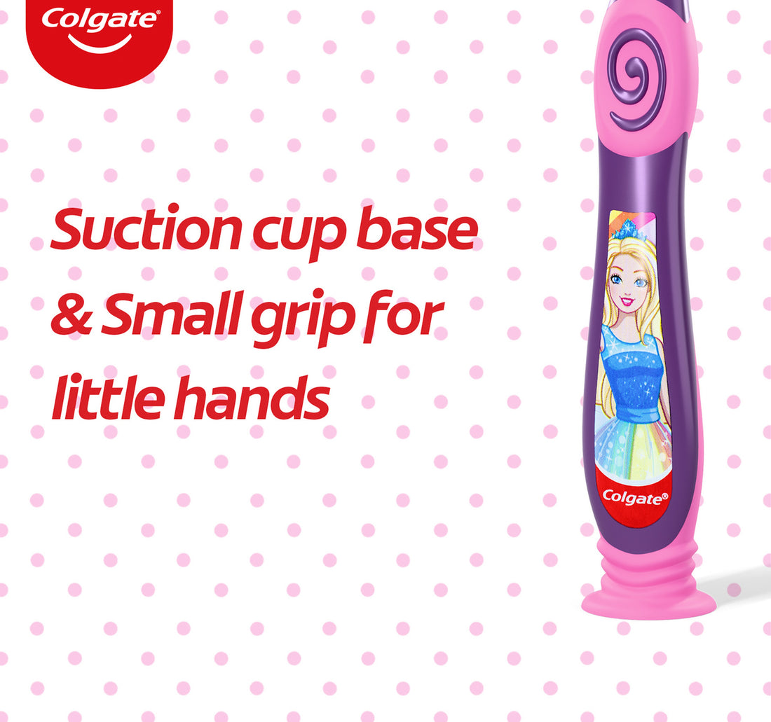 Colgate Barbie Kids Toothbrush Extra Soft For 2-5 Years Assorted Colours 1 pc
