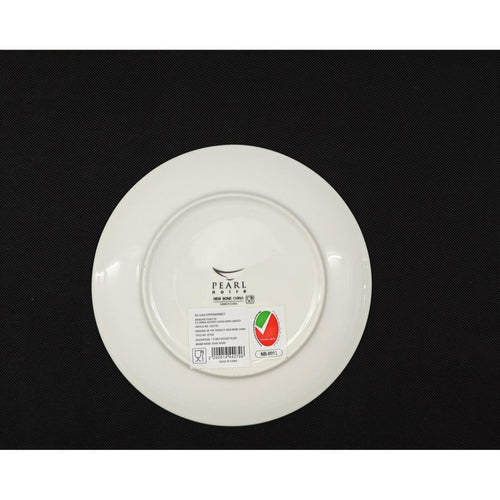 Pearl Noire Dessert Plate, 7.5 inches, White, NBC075SR-LIM