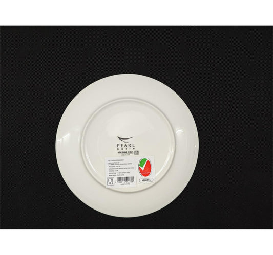 Pearl Noire Dessert Plate, 7.5 inches, White, NBC075SR-LIM