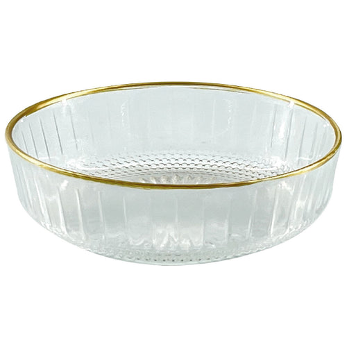 Glascom Decorative Glass Bowl, 12 cm, Clear, ELEN006