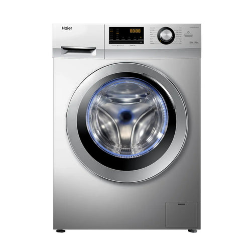 غسالة ومجفف هاير تحميل أمامي، 8/5 كجم، 1400 دورة في الدقيقة، فضي، HWD80-BP14636S
