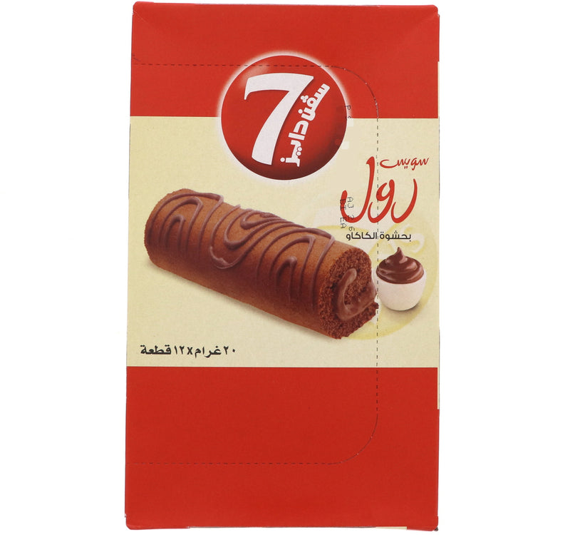 7 Days Swiss Roll with Cocoa Cream 12 x 20 g