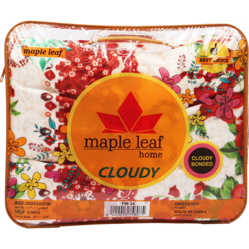 Maple Leaf Home Cloudy Blanket 200 x 240cm 2.0Kg
