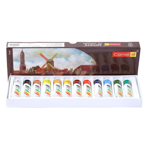 Camel Artist Oil Colour Tube 9mlx12 Shades