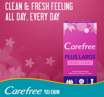 Carefree Panty Liners Plus Large Fresh Scent 20pcs