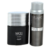 Sapil Nice Feeling Black EDT for Men 75 ml + Deodorant Spray 150 ml