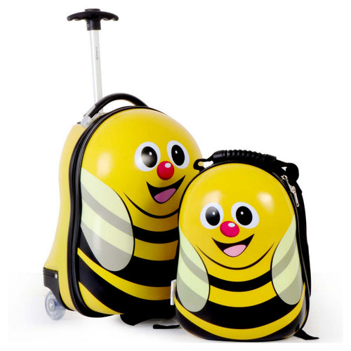 Wagon R Yellow Bee Kids Luggage + Backpack EK04