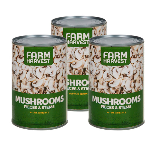 Farm Harvest Mushroom Pieces & Stems 3 x 425 g