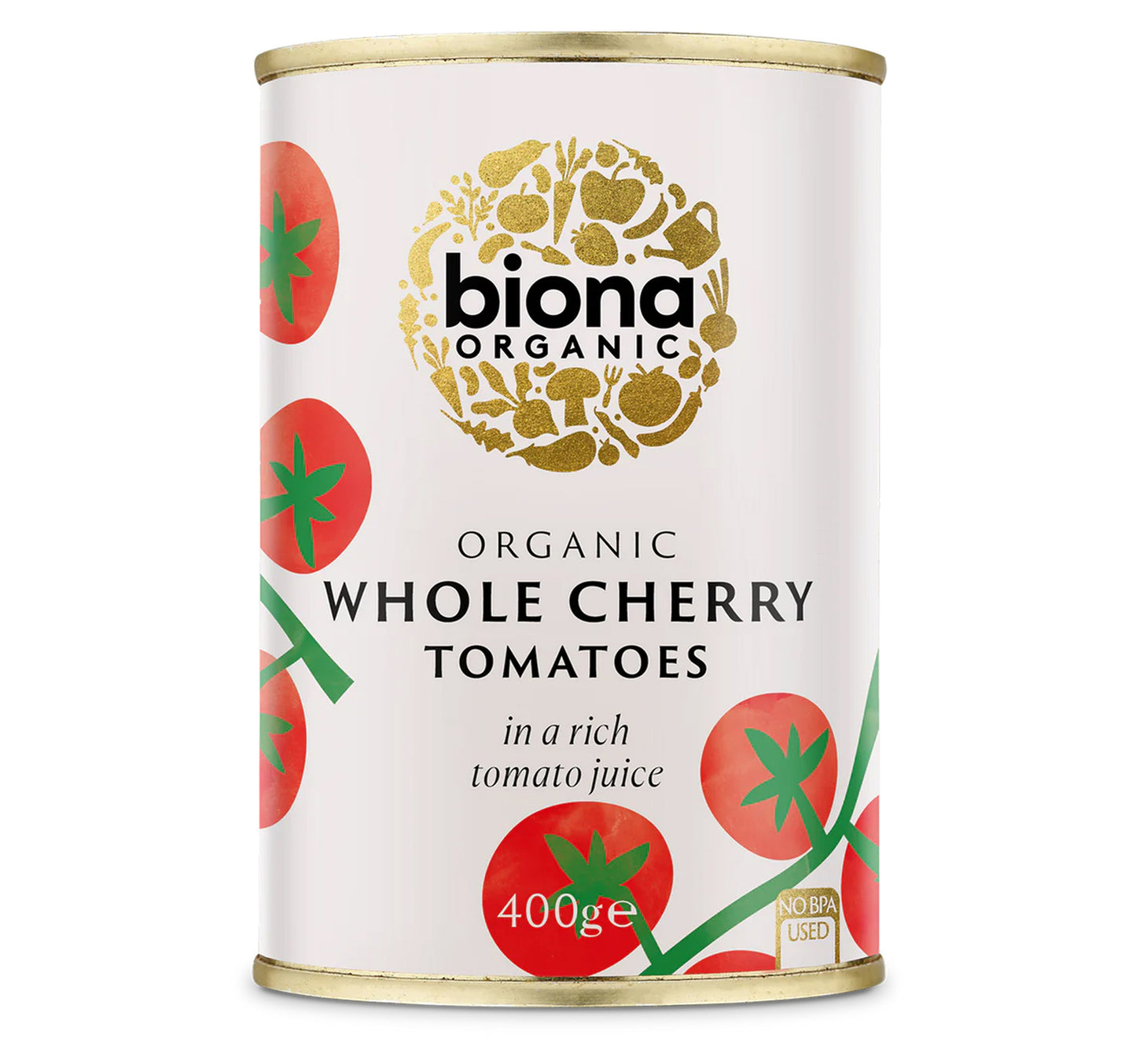 Biona Organic Whole Cherry Tomatoes 400 g