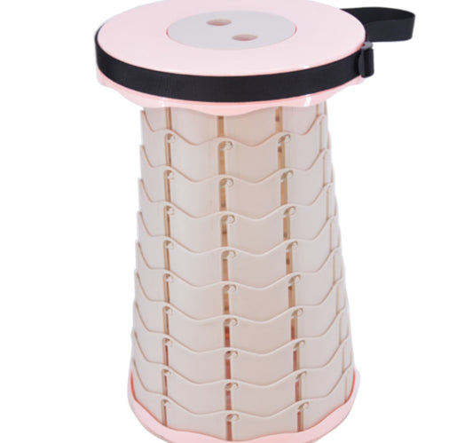 Maple Leaf Portable Folding Stool, Pink, 102