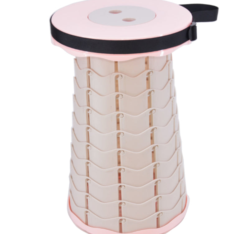 Maple Leaf Portable Folding Stool, Pink, 102
