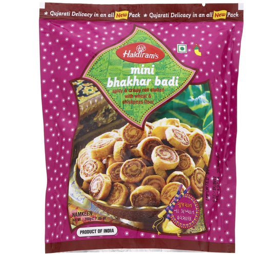 Haldiram's Mini Bhakhar Badi Spicy And Crispy Roll Stuffed With Wheat And Chickpeas Flour 200 g