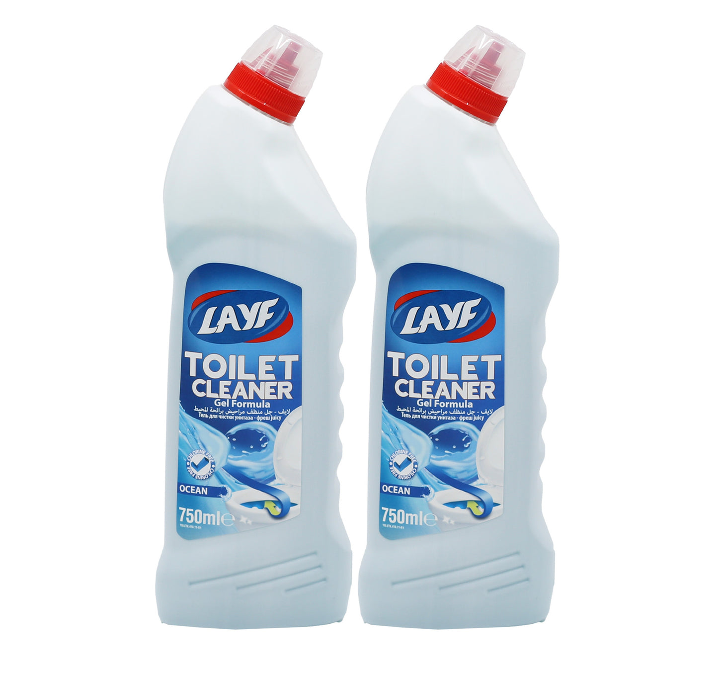منظف ​​المرحاض لايف أوشن عبوة اقتصادية، 2 × 750 مل