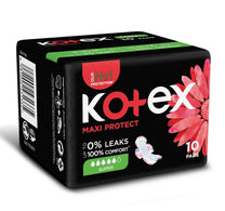 Kotex Maxi Protect Thick Super Size Sanitary Pads with Wings 10pcs