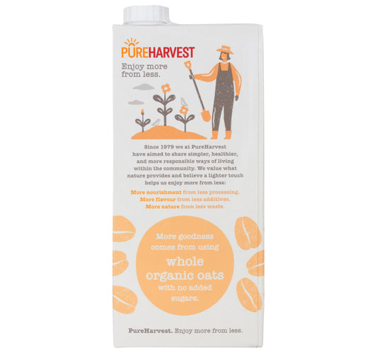 Pure Harvest Organic Whole Grain Oat Milk 1 Litre