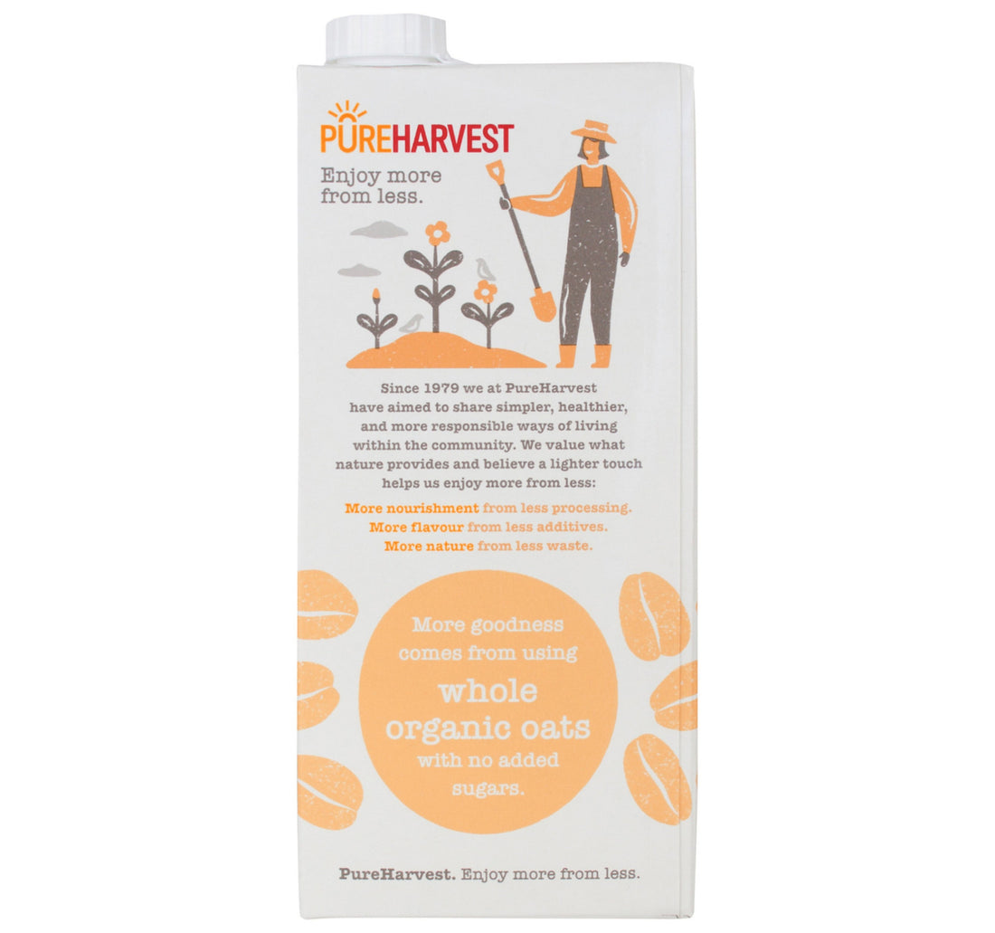 Pure Harvest Organic Whole Grain Oat Milk 1 Litre