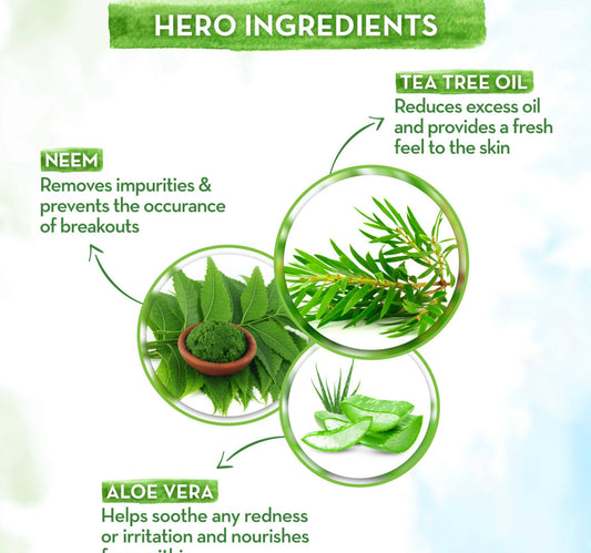 Mamaearth Tea Tree Facewash for Acne & Pimples 100 ml