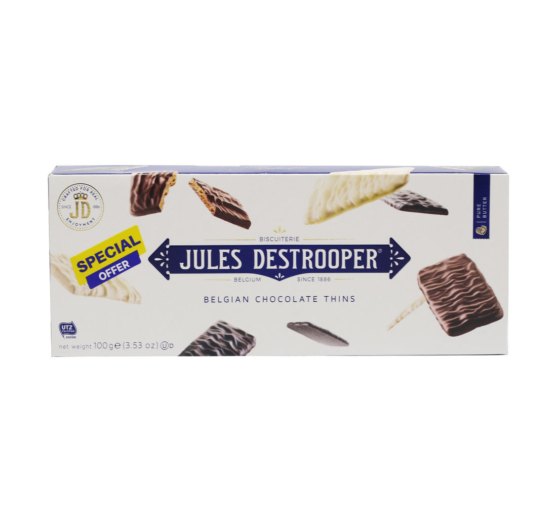 Jules Destrooper Belgian Chocolate Thins Value Pack 100 g