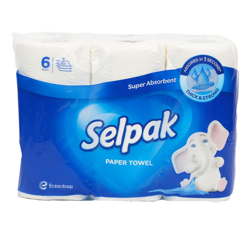 Selpak Paper Towel Roll 3 ply 4 + 2 Rolls