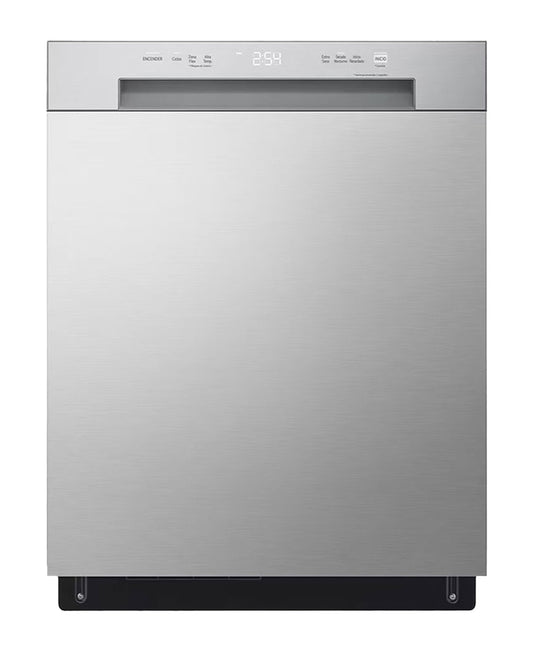 LG QuadWash Inverter Direct Drive Dishwasher, 5 Program, Silver, DFC612FV