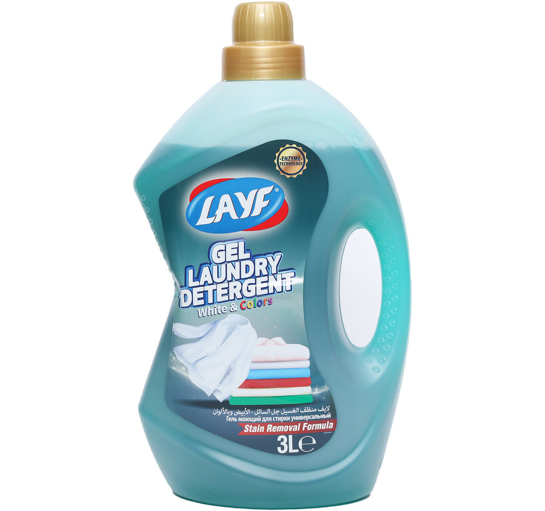 جل غسيل ليف للملابس البيضاء والملونة 3 لتر