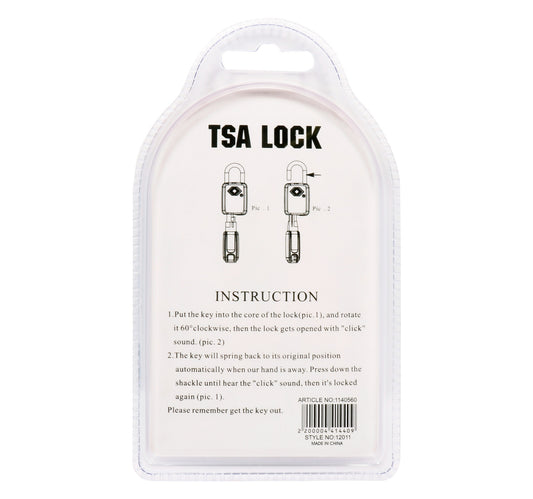 Nine States Brass Key Lock 12011