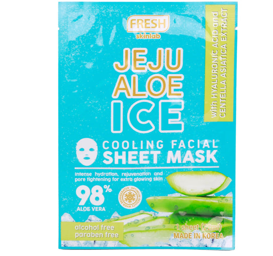 Fresh Skinlab Jeju Aloe Ice Cooling Facial Sheet Mask 1 pc