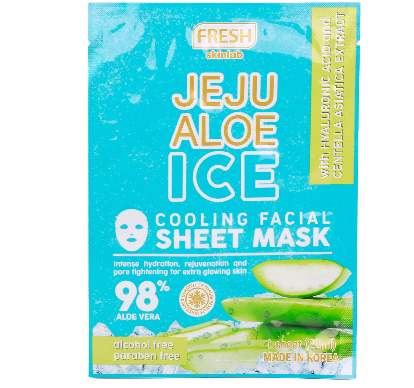 Fresh Skinlab Jeju Aloe Ice Cooling Facial Sheet Mask 1 pc