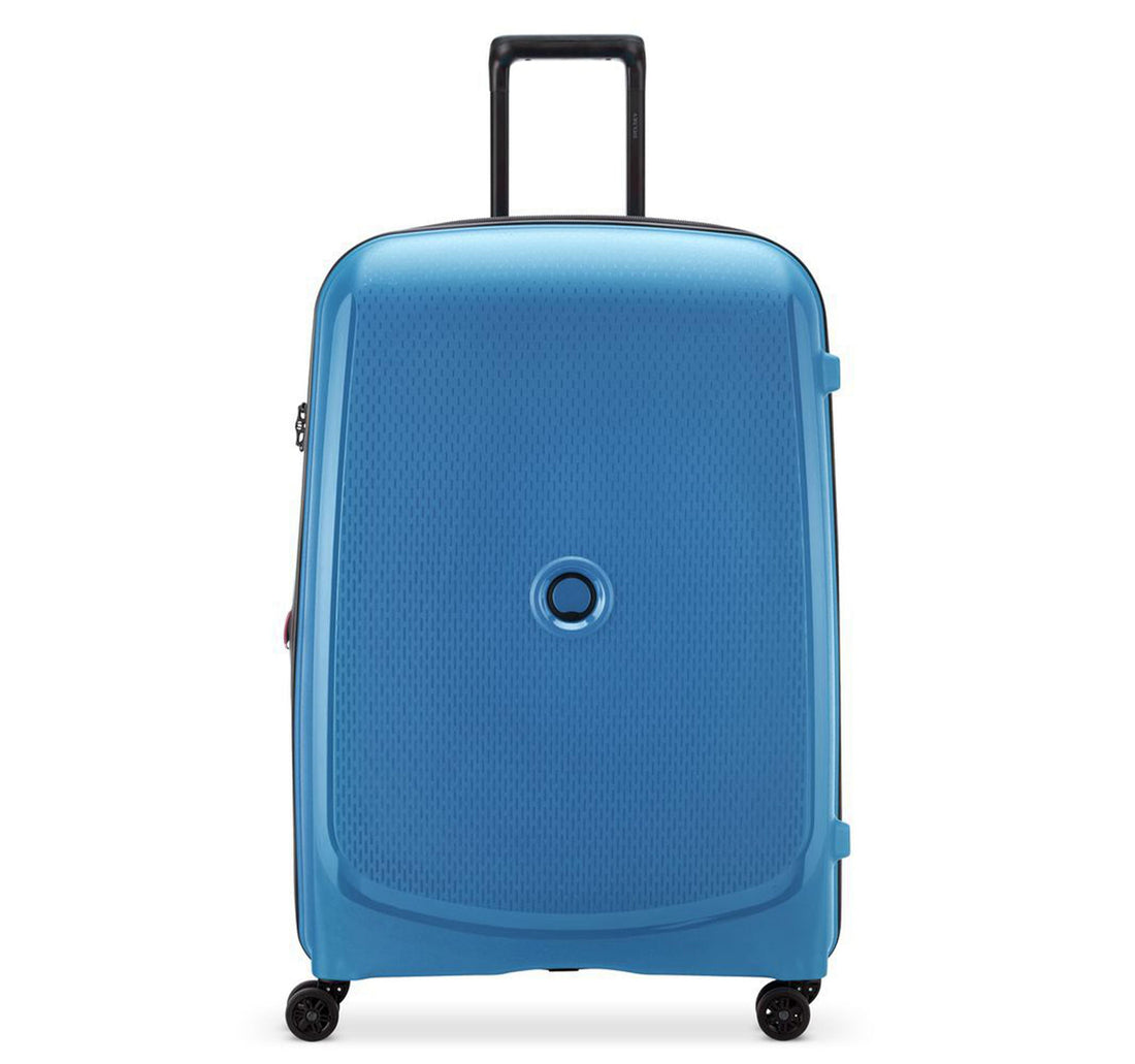 Delsey Belmont Plus Non Expandable 4 Wheels Hard Trolley, 55 cm, Blue