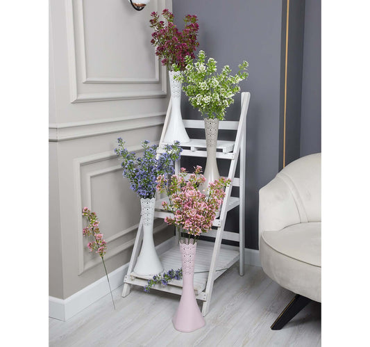 Maple Leaf PVC Flower Vase With Stick Flower 40cm Assorted Per pc