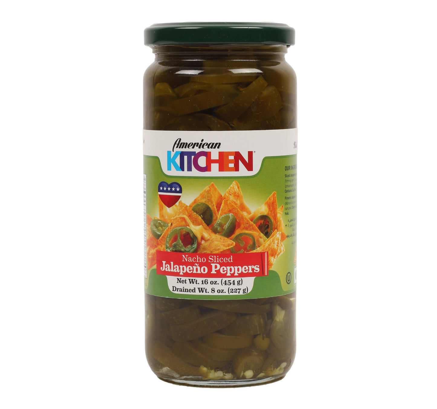 American Kitchen Nacho Sliced Jalapeno Pepper 454 g