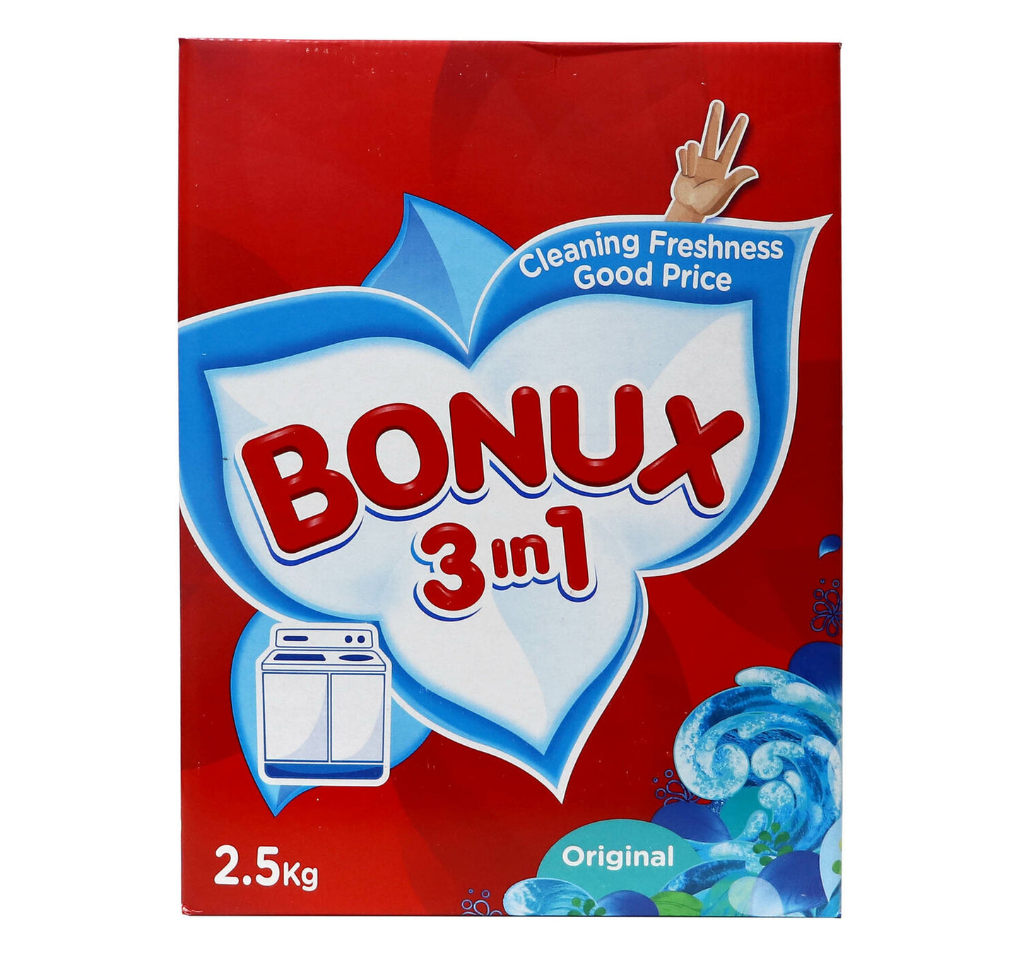 Bonux Original 3in1 Top Load Washing Powder 2.5 kg
