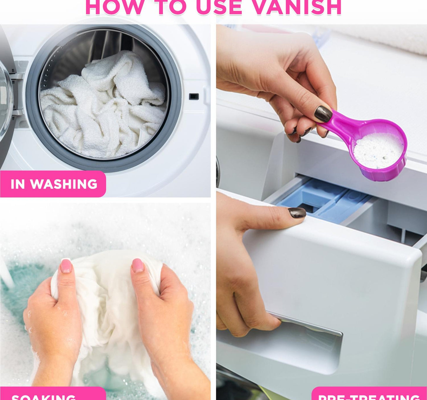Vanish Gold Vanish Oxi Action Stain Remover Powder White Clothes 900 g