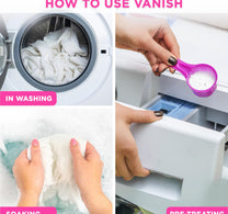 Vanish Gold Vanish Oxi Action Stain Remover Powder White Clothes 900 g