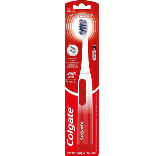 Colgate 360 Optic White Platinum Soft Powered Toothbrush 1 pc