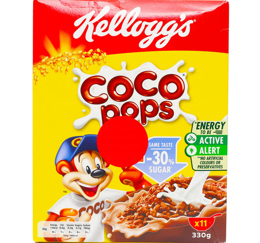 Kellogg's Coco Pops 30% Less Sugar Value Pack 330 g